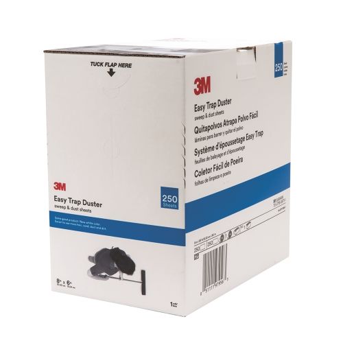 3M Corporation® Easy Trap Sweep and Dust Sheets, 8 in x 6 in, 250 Sheets / Roll, 1 Roll per Case